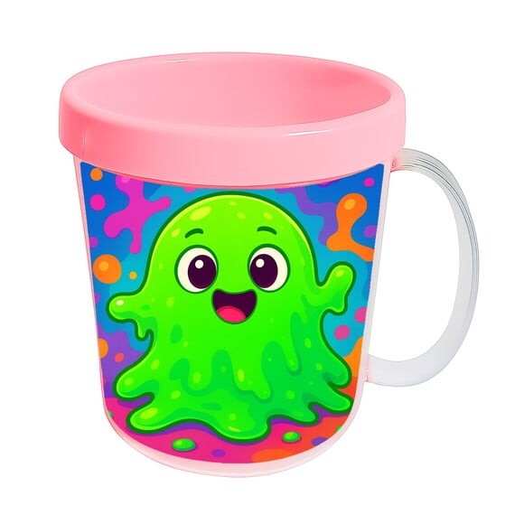 Caneca Acrílica Infantil Personalizada Slime