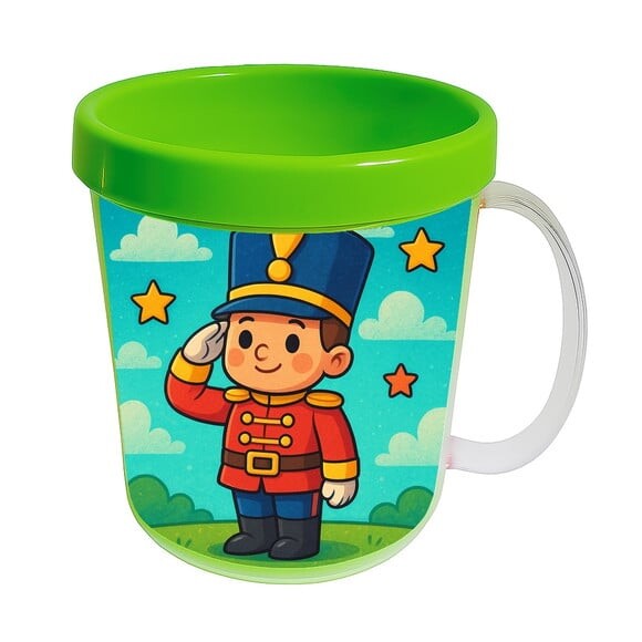 Caneca Acrílica Infantil Personalizada Soldadinho de Chumbo