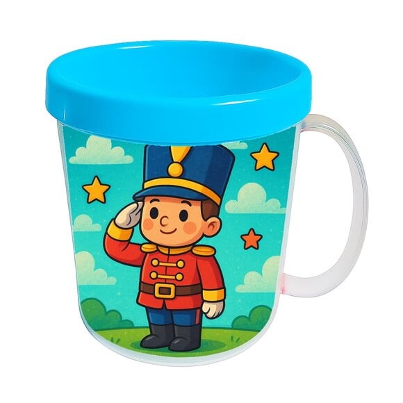 Caneca Acrílica Infantil Personalizada Soldadinho de Chumbo