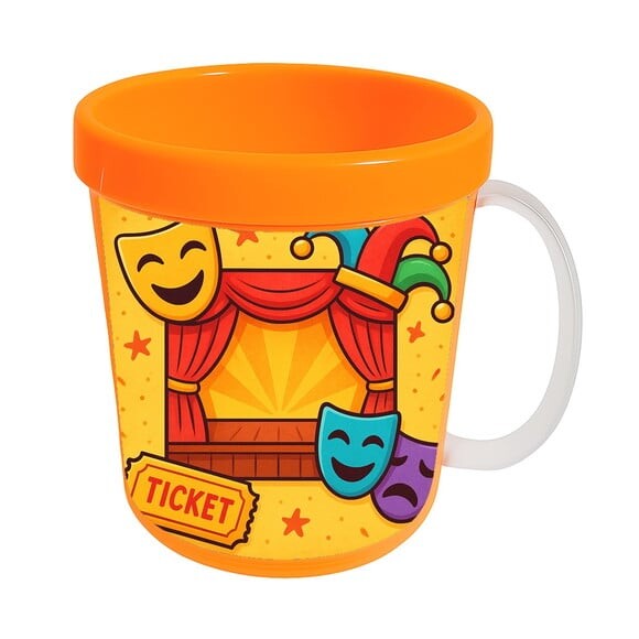 Caneca Acrílica Infantil Personalizada Teatro Infantil