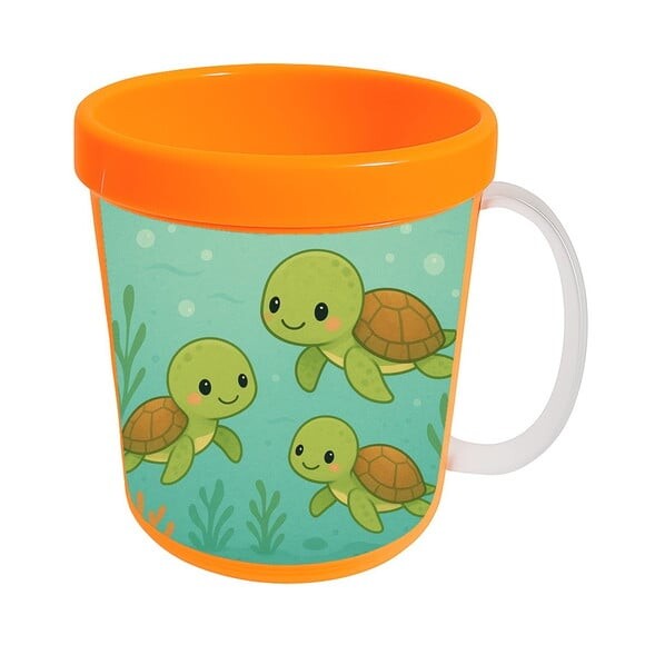 Caneca Acrílica Infantil Personalizada Tartaruguinhas