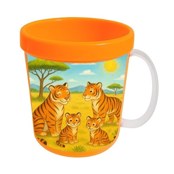 Caneca Acrílica Infantil Personalizada Tigres