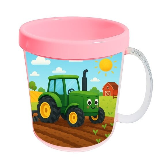 Caneca Acrílica Infantil Personalizada Trator