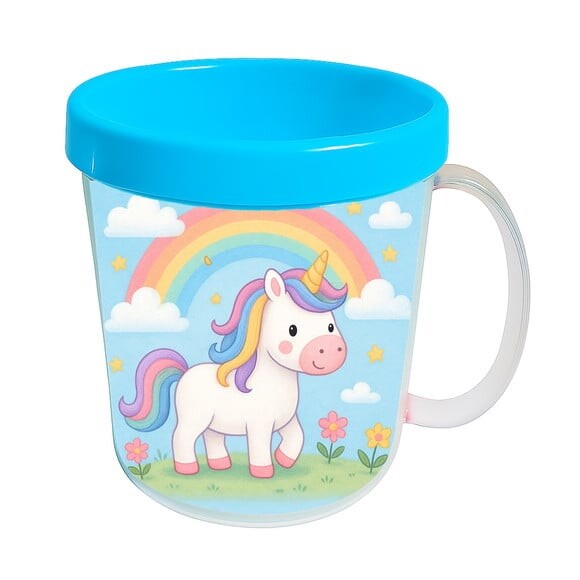 Caneca Acrílica Infantil Personalizada Unicórnio