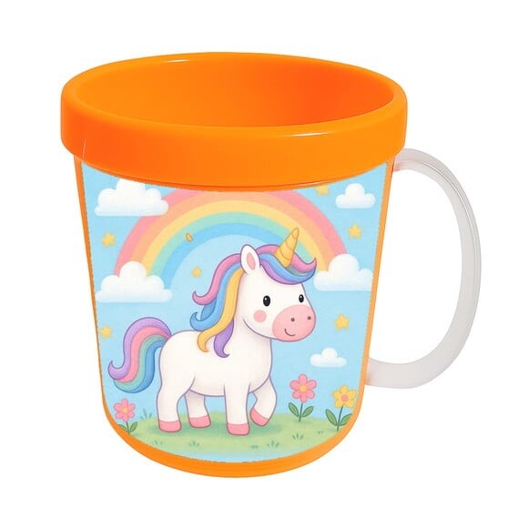 Caneca Acrílica Infantil Personalizada Unicórnio