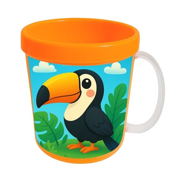 Caneca Acrílica Infantil Personalizada Tucano