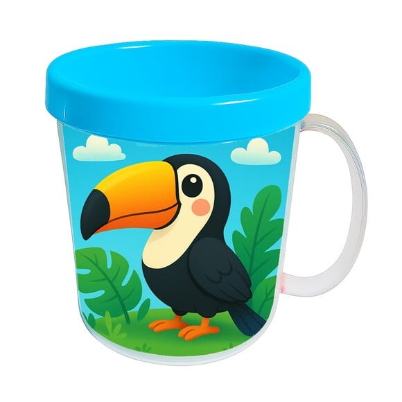 Caneca Acrílica Infantil Personalizada Tucano