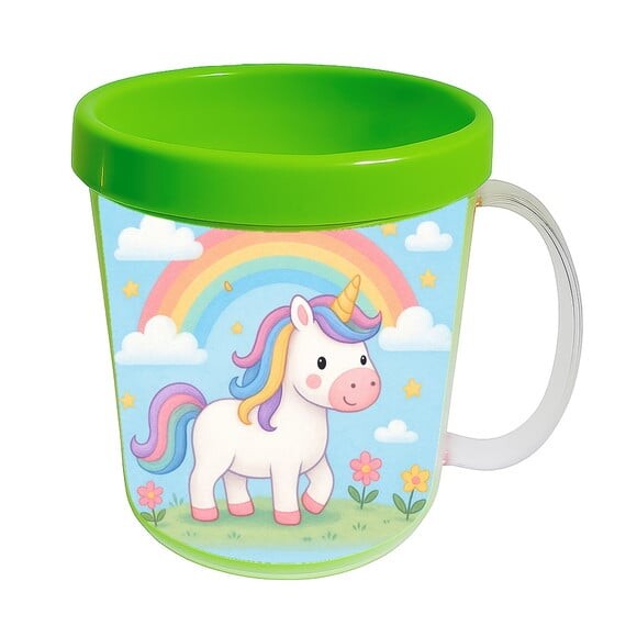 Caneca Acrílica Infantil Personalizada Unicórnio