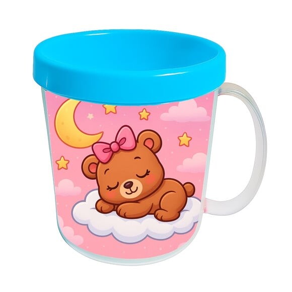 Caneca Acrílica Infantil Personalizada Ursinha Soninho