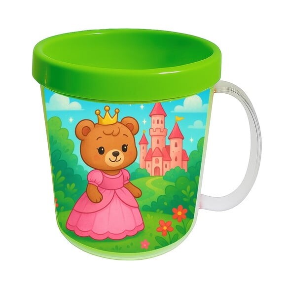 Caneca Acrílica Infantil Personalizada Ursinha Princesa