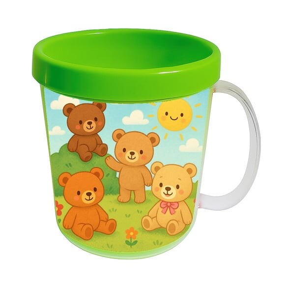 Caneca Acrílica Infantil Personalizada Ursinhos