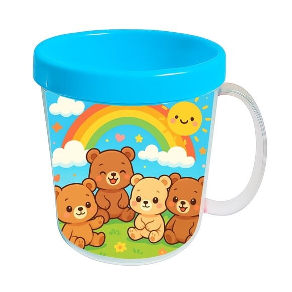 Caneca Acrílica Infantil Personalizada Ursinhos Baby