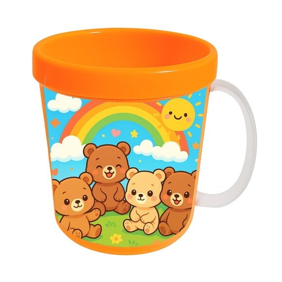 Caneca Acrílica Infantil Personalizada Ursinhos Baby