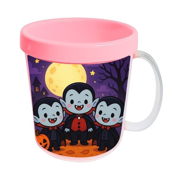 Caneca Acrílica Infantil Personalizada Vampirinhos Fofinhos