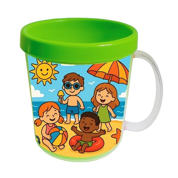 Caneca Acrílica Infantil Personalizada Verão Divertido