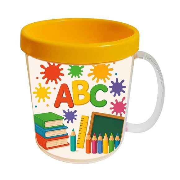 Caneca Acrílica Infantil Personalizada Volta às Aulas