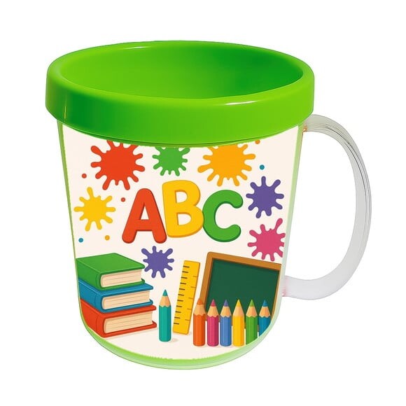 Caneca Acrílica Infantil Personalizada Volta às Aulas