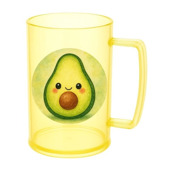 Caneca de Chopp Infantil Personalizada Abacate