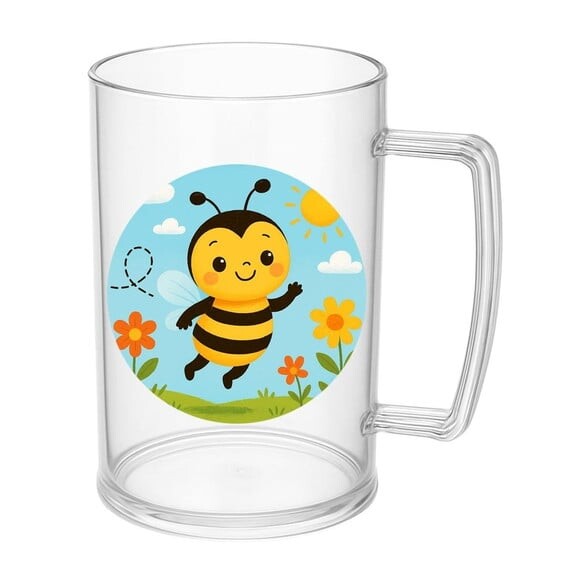 Caneca de Chopp Infantil Personalizada Abelhinha