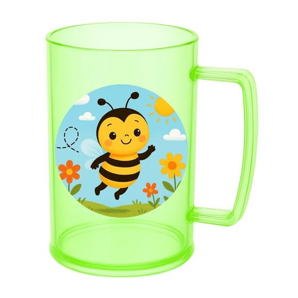Caneca de Chopp Infantil Personalizada Abelhinha
