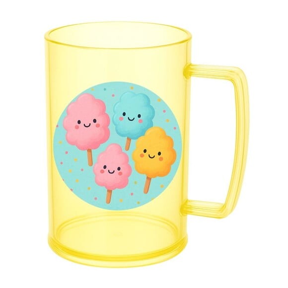 Caneca de Chopp Infantil Personalizada Algodão Doce