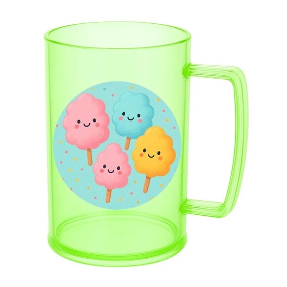 Caneca de Chopp Infantil Personalizada Algodão Doce