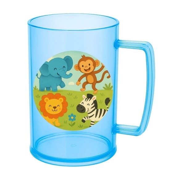 Caneca de Chopp Infantil Personalizada Animais Divertidos