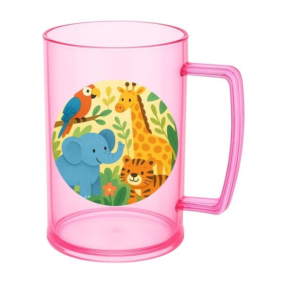 Caneca de Chopp Infantil Personalizada Animais Exóticos
