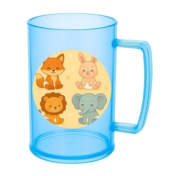 Caneca de Chopp Infantil Personalizada Animais Fofinhos Baby