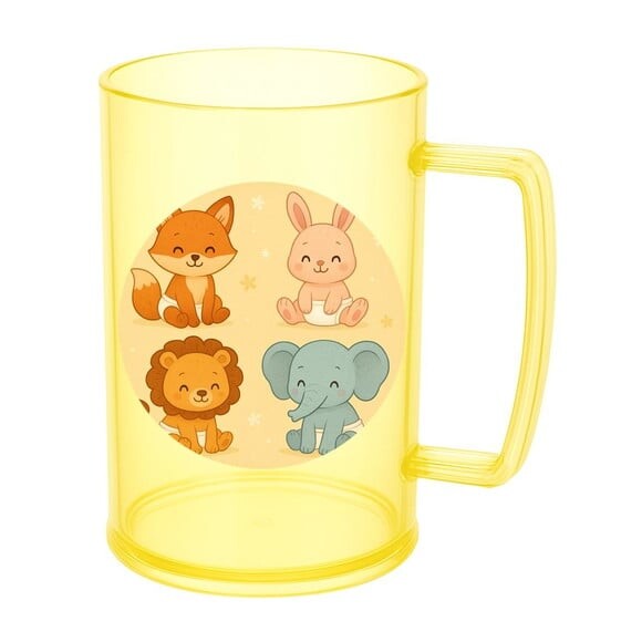 Caneca de Chopp Infantil Personalizada Animais Fofinhos Baby