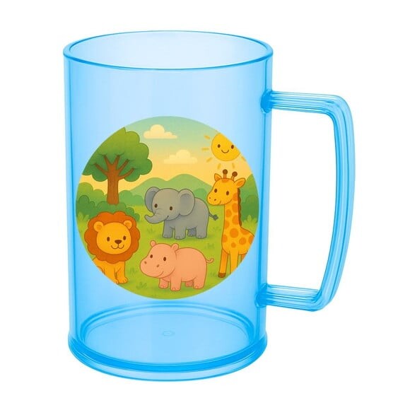 Caneca de Chopp Infantil Personalizada Animais Selvagens