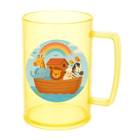 Caneca de Chopp Infantil Personalizada Arca de Noé