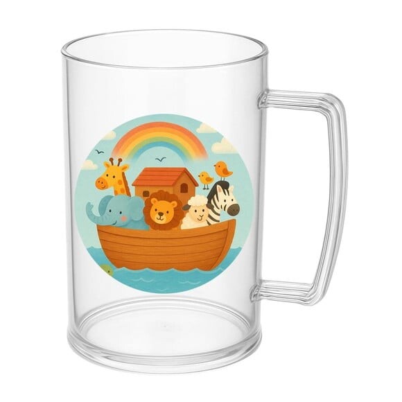 Caneca de Chopp Infantil Personalizada Arca de Noé