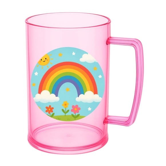 Caneca de Chopp Infantil Personalizada Arco-íris