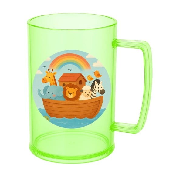 Caneca de Chopp Infantil Personalizada Arca de Noé