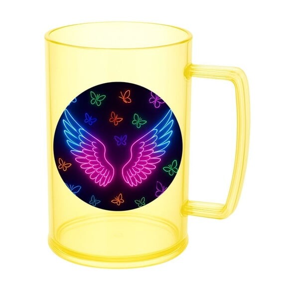 Caneca de Chopp Infantil Personalizada Asas Neon
