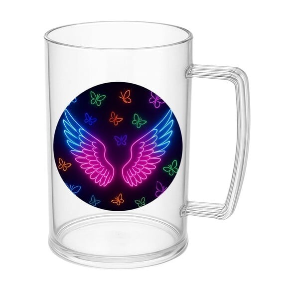 Caneca de Chopp Infantil Personalizada Asas Neon