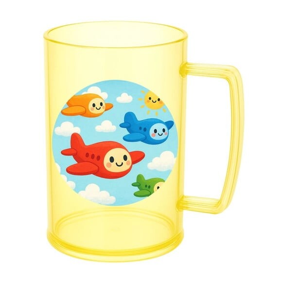 Caneca de Chopp Infantil Personalizada Aviões