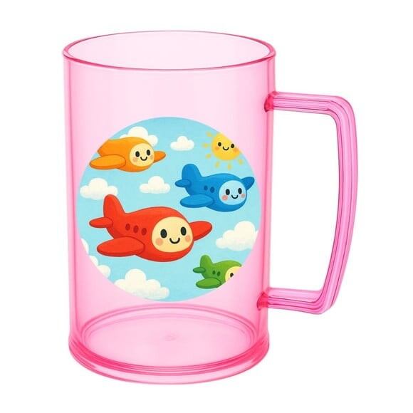 Caneca de Chopp Infantil Personalizada Aviões