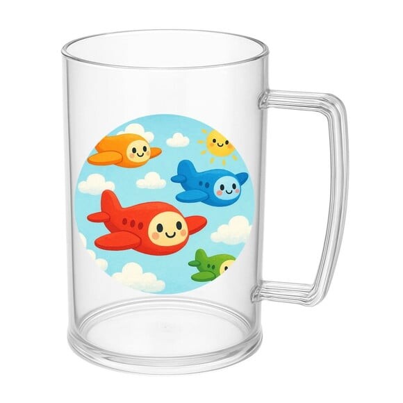 Caneca de Chopp Infantil Personalizada Aviões