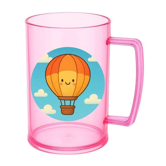 Caneca de Chopp Infantil Personalizada Balão de Ar Quente