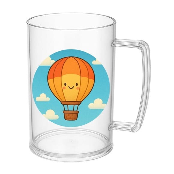 Caneca de Chopp Infantil Personalizada Balão de Ar Quente
