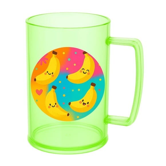Caneca de Chopp Infantil Personalizada Bananas Divertidas
