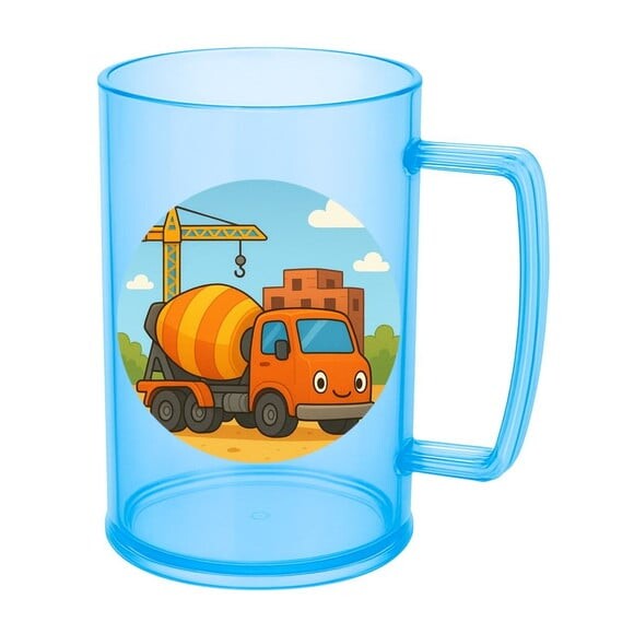 Caneca de Chopp Infantil Personalizada Betoneira