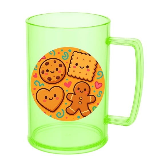 Caneca de Chopp Infantil Personalizada Biscoitinhos