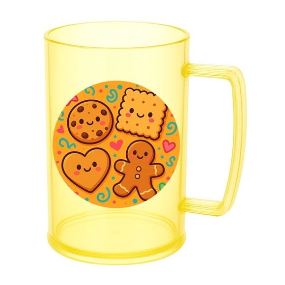 Caneca de Chopp Infantil Personalizada Biscoitinhos