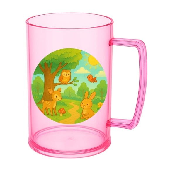 Caneca de Chopp Infantil Personalizada Bosque Encantado
