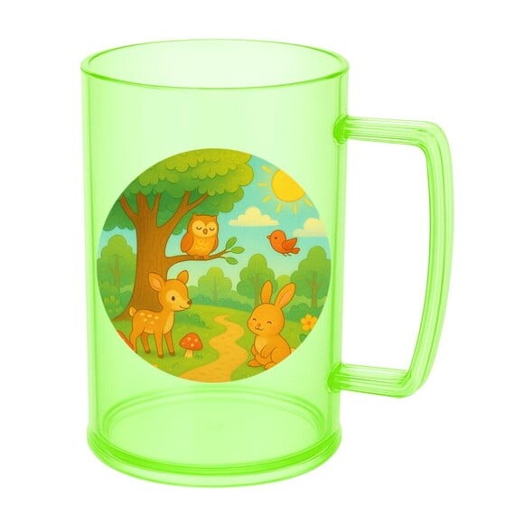 Caneca de Chopp Infantil Personalizada Bosque Encantado