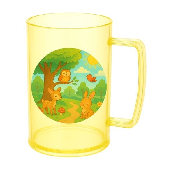Caneca de Chopp Infantil Personalizada Bosque Encantado