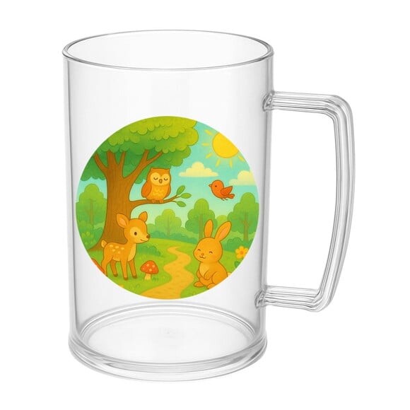 Caneca de Chopp Infantil Personalizada Bosque Encantado